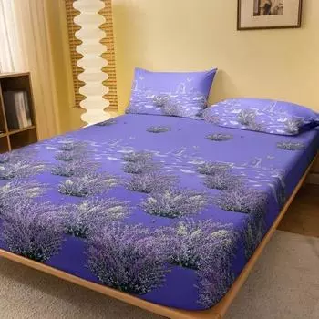 1 простая современная матовая простыня с принтом в виде цветка, покрывало для кровати с принтом в спальню, постельное белье (Исключая наволочки) 71x132cm