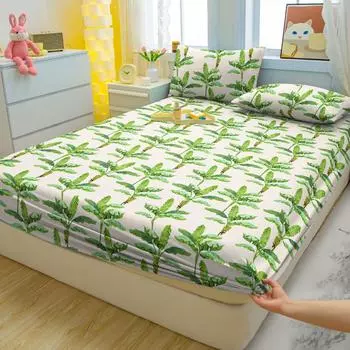 1 простая современная матовая простыня с принтом в виде цветка, покрывало для кровати с принтом в спальню, постельное белье (Исключая наволочки) 71x132cm