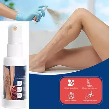 1 противовоспалительные масла и пластыри в коробке, пластырь для вен ног и ног, спрей для ног, спрей для отеков, профессиональный пластырь для здоровья, спрей унисекс 1Pcs