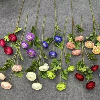 1 пучок реквизит для фотосъемки искусственные цветы сад лотос невесты ручной работы шелк 3 головки свадьба