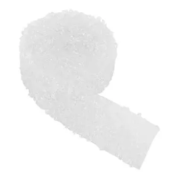 1 ярд 30 мм ромбовидная сетка рулон обертки сверкающие хрустальные стразы лента украшения (белый)