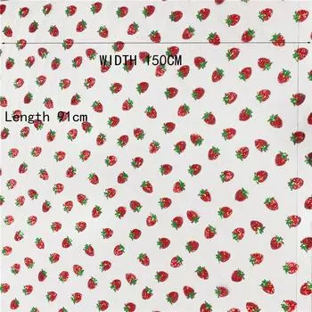 1 ярд красного клубничного сетчатого кружева с пайетками, вышитый тюль для платья шириной 150 см