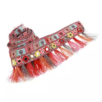 1 ярд красочная жаккардовая лента с кисточкой для шторной подушки 35 мм