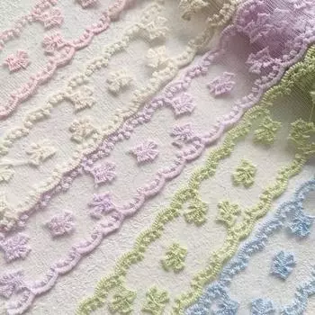 1 ярд кружевные вышитые ленты для свадебного декора, сделай сам, банты, принадлежности для шитья, аксессуары 40 мм белый