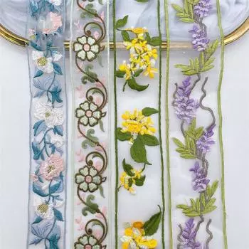 1 ярд ленты для самостоятельного изготовления аксессуаров для одежды, кружева, обуви и шляп, декоративных материалов, этнического стиля