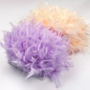 1 ярд, отделка из натуральных перьев индейки, 4-6 дюймов, лента с перьями для поделок, аксессуары, свадебная вечеринка, юбка, одежда, украшение для шитья