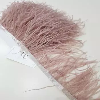 1 ярд, высококачественная отделка из страусиных перьев, бахрома, лента с перьями, ширина 8-10 м/3-4 дюйма, украшение для шитья, отделка по индивидуальному заказу 8-10 CM Trim светло-серый