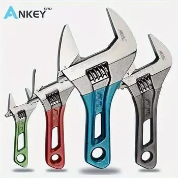 1 разводной ключ с большим отверстием, доступен в 4 размерах.. Мини-гаечный ключ с короткой ручкой, лазерные весы, инструмент для ванной комнаты.