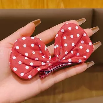 1 red bow hair clip cute hair accessory suitable for daily use