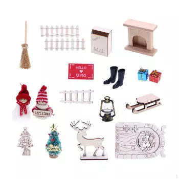 1:Рождественские аксессуары для кукольного домика в масштабе 12, праздничные сувениры для вечеринок для мальчиков 3~6 лет