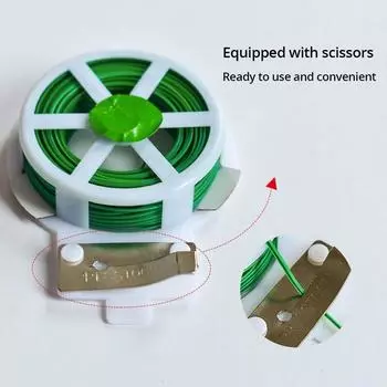 1 рулон 100 м многофункциональный пластиковый стальной стяжной хомут прочный многоразовый садовый цветочный поддерживающий ремень для растений стяжка