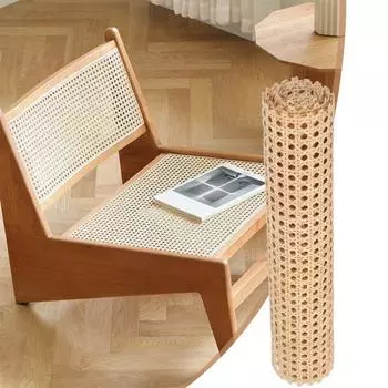 1 рулон 100x35 см из искусственного тростника, резаная мебель, стул, потолок шкафа, сделай сам, трость, ремесленный проект, тканая открытая сетка, лист материала из ротанга белый