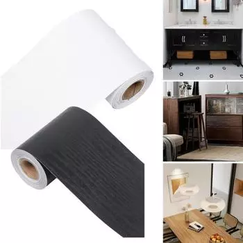 1 рулон 10 см x 10 м наклейка с рисунком под дерево водонепроницаемая самоклеящаяся ПВХ рамка для зеркала на кухню, ванную комнату, настенный бордюр, украшение обоев белый