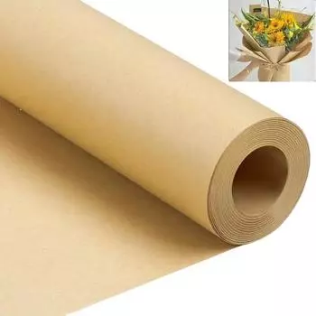 1 рулон 10M крафт-бумаги шириной 10см/20см/30см/45см для цветов и упаковки подарков для переезда, рулон коричневой бумаги для покраски