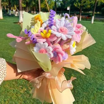 1 рулон 1,5 м цветные очистители трубок ремесла гибкая гибкая проволока стебли синели детский набор для изготовления цветов «сделай сам» дети художественный проект для девочек принадлежности для рукоделия