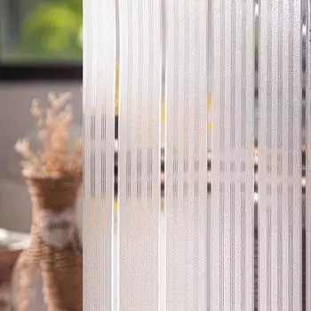 1 рулон 1/7 полосатая оконная пленка виниловая непрозрачная оконная пленка защита конфиденциальности наклейка на стекло цветная оконная пленка украшение дома Pack of 1