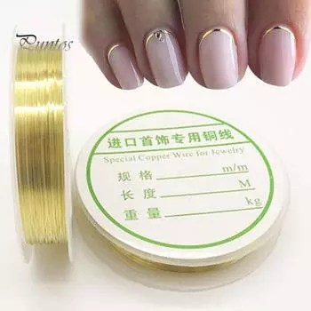 1 рулон 20 м 0,2 мм яркий блеск гибкие гибкие бусины из медной проволоки аксессуары для изготовления ювелирных изделий DIY ремесло металлическая нить для ювелирного магазина золотистый