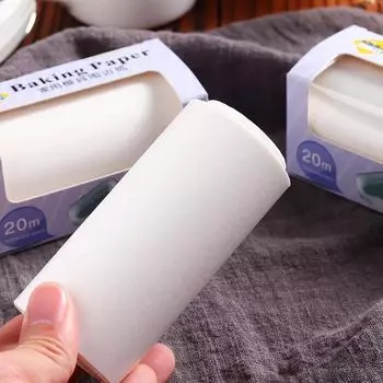 1 рулон, 20 м, антипригарная бумага для выпечки, масляная бумага для микроволновой печи, края торта, барбекю, вкладыши для фритюрниц, формы для тортов, упаковка печенья