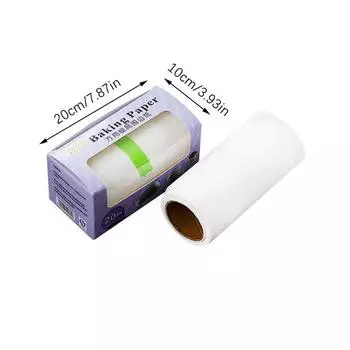 1 рулон, 20 м, антипригарная бумага для выпечки, масляная бумага для микроволновой печи, края торта, барбекю, вкладыши для фритюрниц, формы для тортов, упаковка печенья