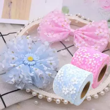 1 рулон 25 ярдов, мягкая на ощупь, компактная, приятная на ощупь, лента для букета, балетная, нюдовая, ручная работа, гладкий кружевной шифон для дома зелёный