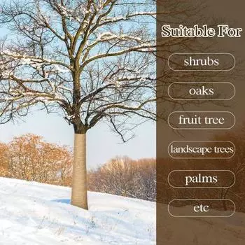 1 рулон 300/500 см мешковины для защиты деревьев зимняя холодная погода открытый сад ствол дерева защита от замерзания натуральный джутовый антифриз