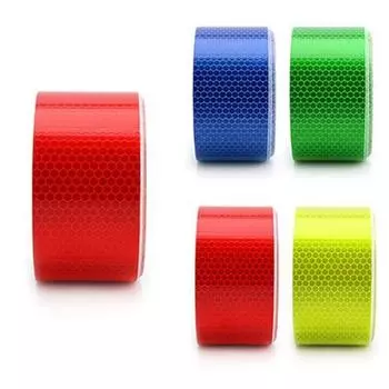 1 рулон, 3 м, светоотражающая предупреждающая лента, пленка для кузова автомобиля, наклейка на кузов автомобиля жёлтый