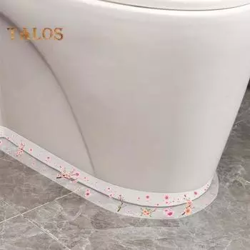 1 рулон 420 см прозрачная лента для герметизации швов с цветочным узором, водонепроницаемая клейкая лента для ванной, туалета, ванны, кухни, герметик для кромок стен, наклейка, герметик M розовый