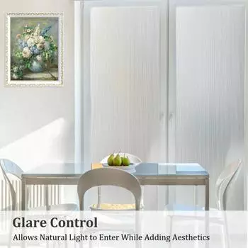 1 рулон 500x45 см, матовая оконная пленка, защита конфиденциальности, солнцезащитная пленка, режущаяся, многоразовая, неклейкая, статическая, для домашнего офиса, ванной комнаты, стеклянное покрытие белый