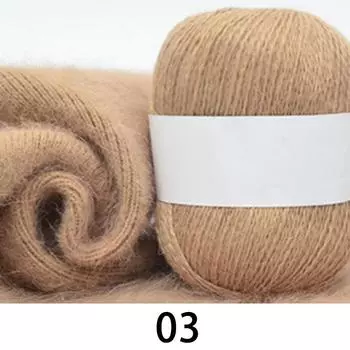 1 рулон 50 г длинного плюша для кардигана, шарфа, подходит для длинного плюша, вязания крючком, норки, кашемира 3