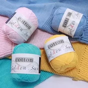 1 рулон 50 г шерстяной пряжи ярких цветов, моющиеся плетеные детские шапочки, свитер, одежда, нитки для ручного плетения для швейного магазина синий