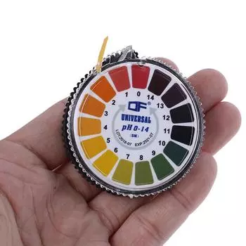 1 рулон/5 м лабораторная индикаторная полоска pH 0-14 бумажная лакмусовая щелочная кислота