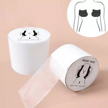 1 рулон, 5 м, женские прозрачные накладки на соски на груди, накладки на грудь с эффектом пуш-ап, невидимая клейкая лента для лифтинга, бюстгальтеры, сексуальный бюстгальтер, пирожки length 5M