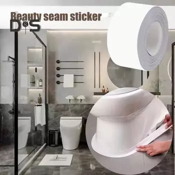 1 рулон 5M водонепроницаемая самоклеящаяся лента из ПВХ для ванной комнаты, туалета, ванны, герметик для кухонной раковины, герметик, наклейка для напольной плитки, угла, стены, края 5m A