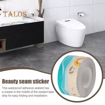 1 рулон 5M водонепроницаемая самоклеящаяся лента из ПВХ для ванной комнаты, туалета, ванны, герметик для кухонной раковины, герметик, наклейка для напольной плитки, угла, стены, края 5m A
