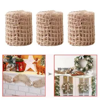 1 рулон 910*10 см Рождественская лента для подарочной упаковки