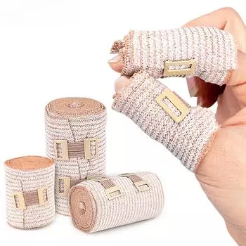 1 рулон эластичной повязки, эластичная компрессионная повязка растягивается до 450 см, идеально подходит для занятий спортом, растяжений, икр, лодыжки и стопы