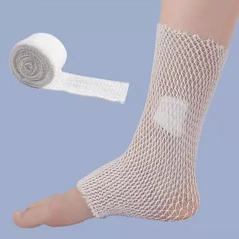 1 рулон эластичной сетчатой повязки для ран, сетчатой трубчатой повязки, сетчатой трубки, трубчатой марли, фиксирующей дышащей повязки для взрослых, запястья 3.8cm*2m