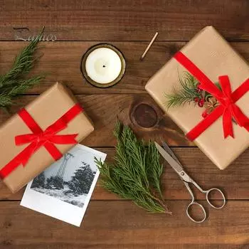 1 рулон бархатной ленты, разрезаемая, неразрывная, устойчивая к разрыву, неэластичная, невыцветающая, односторонняя, 1 см, бархатный ремень с бантом, аксессуары для шитья красный