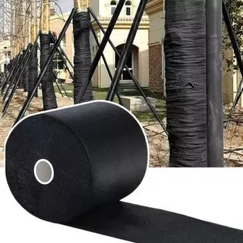 1 рулон черного защитного бинта для ствола дерева, ширина 3,9 дюйма, дышащий M