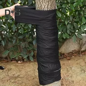 1 рулон черного защитного бинта для ствола дерева, ширина 3,9 дюйма, дышащая защитная пленка для ствола дерева для предотвращения повреждений, сохраняющая растения в тепле M