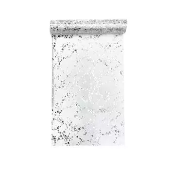 1 рулон цветочной упаковочной марли с золотым тиснением, звездная сетка, праздничные принадлежности для сияющей звездной сетки