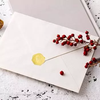 1 рулон DIY изысканные золотые тисненые благодарственные наклейки неправильной формы рождественские наклейки конверт печать