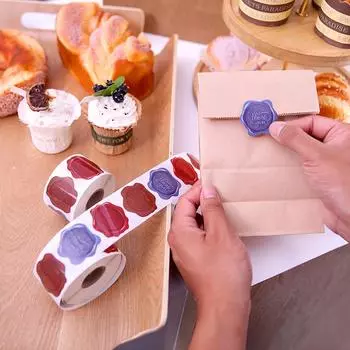 1 рулон DIY модная самоклеящаяся этикетка Спасибо запечатывание наклейка рождественский подарочный конверт упаковка