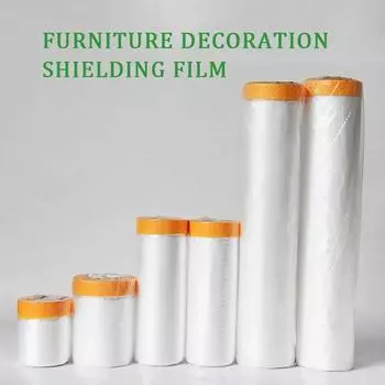 1 рулон домашней мебели автомобильное покрытие предварительно проклеенная защитная пленка бумажная тканевая крышка домашняя пылезащитная крышка 55cm x 20m