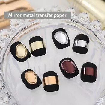 1 рулон фольги для ногтей переводные наклейки металлические цветные наклейки для ногтей обертывания блестящий лак звездная бумага слайдер маникюр украшения 2
