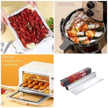 1 рулон фольги Специальная бумага Маслопоглощающая бумага для гриля Коврик для выпечки Бумага для дома и кухни Маслостойкая бумага B