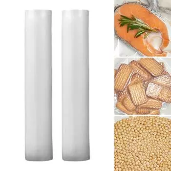 1 рулон герметичных вакуумных пакетов, пищевые, без бисфенола А, термостойкие, безопасные для микроволновой печи, вакуумные пакеты M