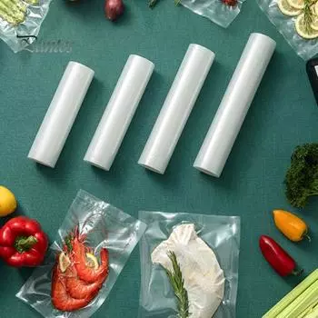 1 рулон герметичных вакуумных пакетов, пищевые, без бисфенола А, термостойкие, безопасные для микроволновой печи, вакуумные пакеты M