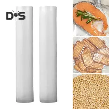 1 рулон герметичных вакуумных пакетов, пищевые, без бисфенола А, термостойкие, безопасные для микроволновой печи, вакуумные пакеты M
