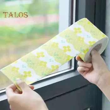 1 рулон герметизирующей ленты, абсорбирующей, сохраняет столешницы чистыми, водонепроницаемой, удобной, для раковины, туалета, герметизирующей ленты, кухонных принадлежностей жёлтый